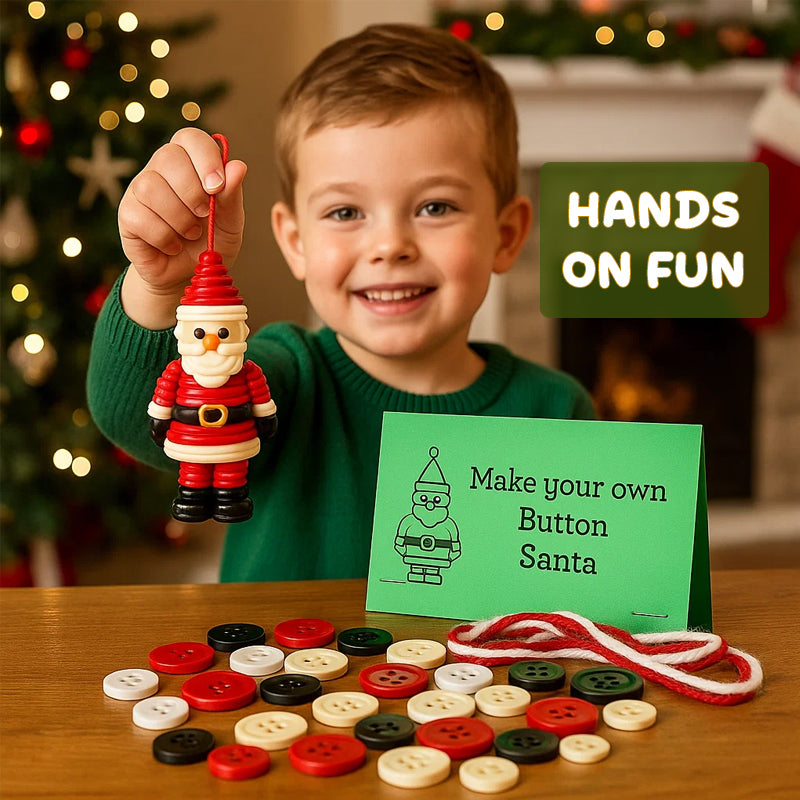 ☃️ DIY-knapp snögubbe ornament kit