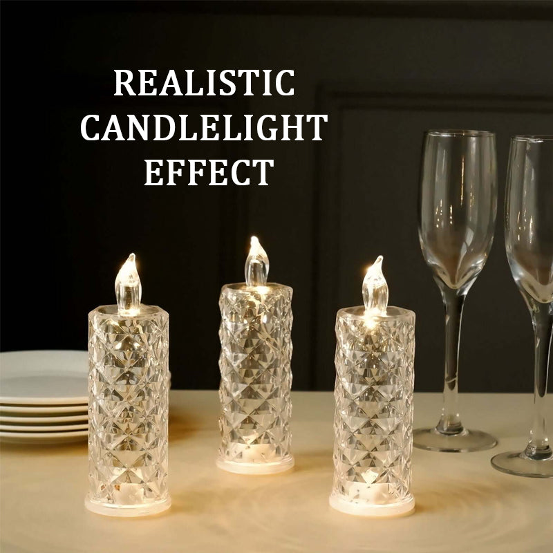 ✨ Crystal Rose Candle – Romantisches Leuchten ohne Chaos