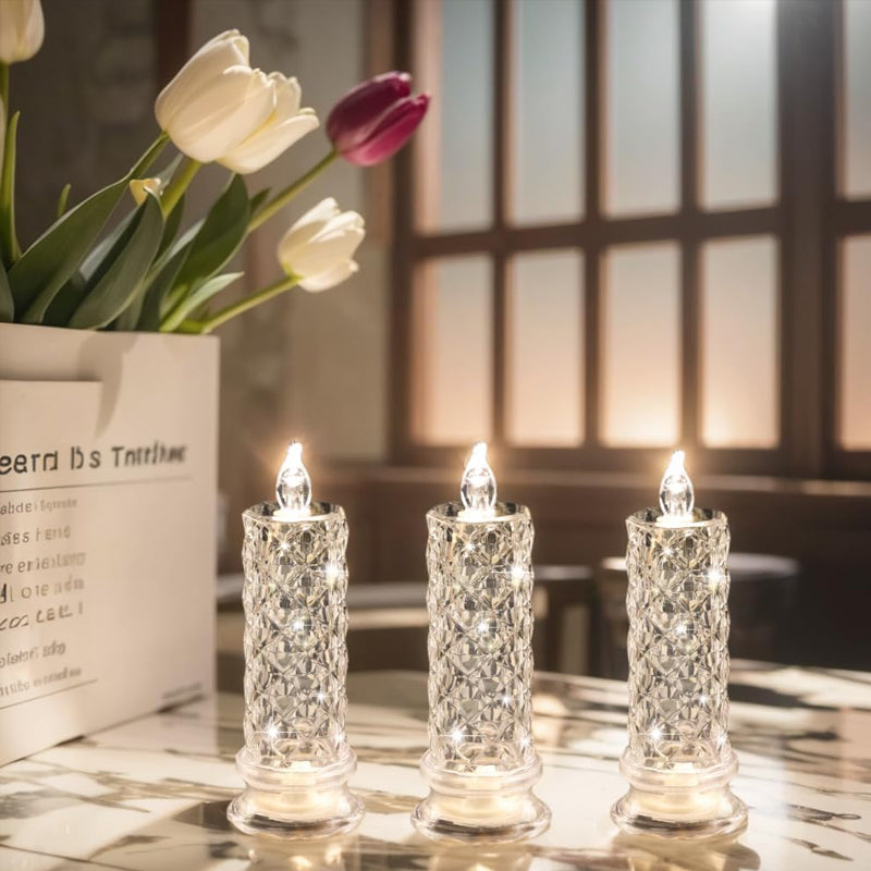 ✨ Crystal Rose Candle – Romantisches Leuchten ohne Chaos
