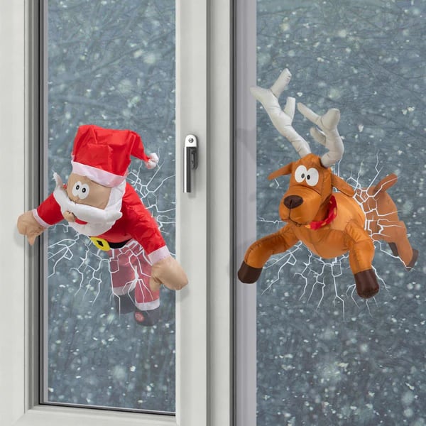 Krachendes Rentier- und Weihnachtsmann-Set