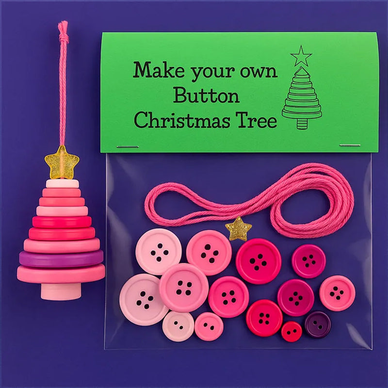 ☃️ DIY-knapp snögubbe ornament kit