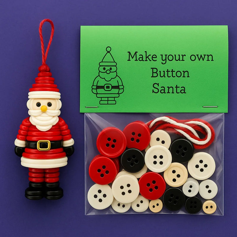 ☃️ DIY-knapp snögubbe ornament kit