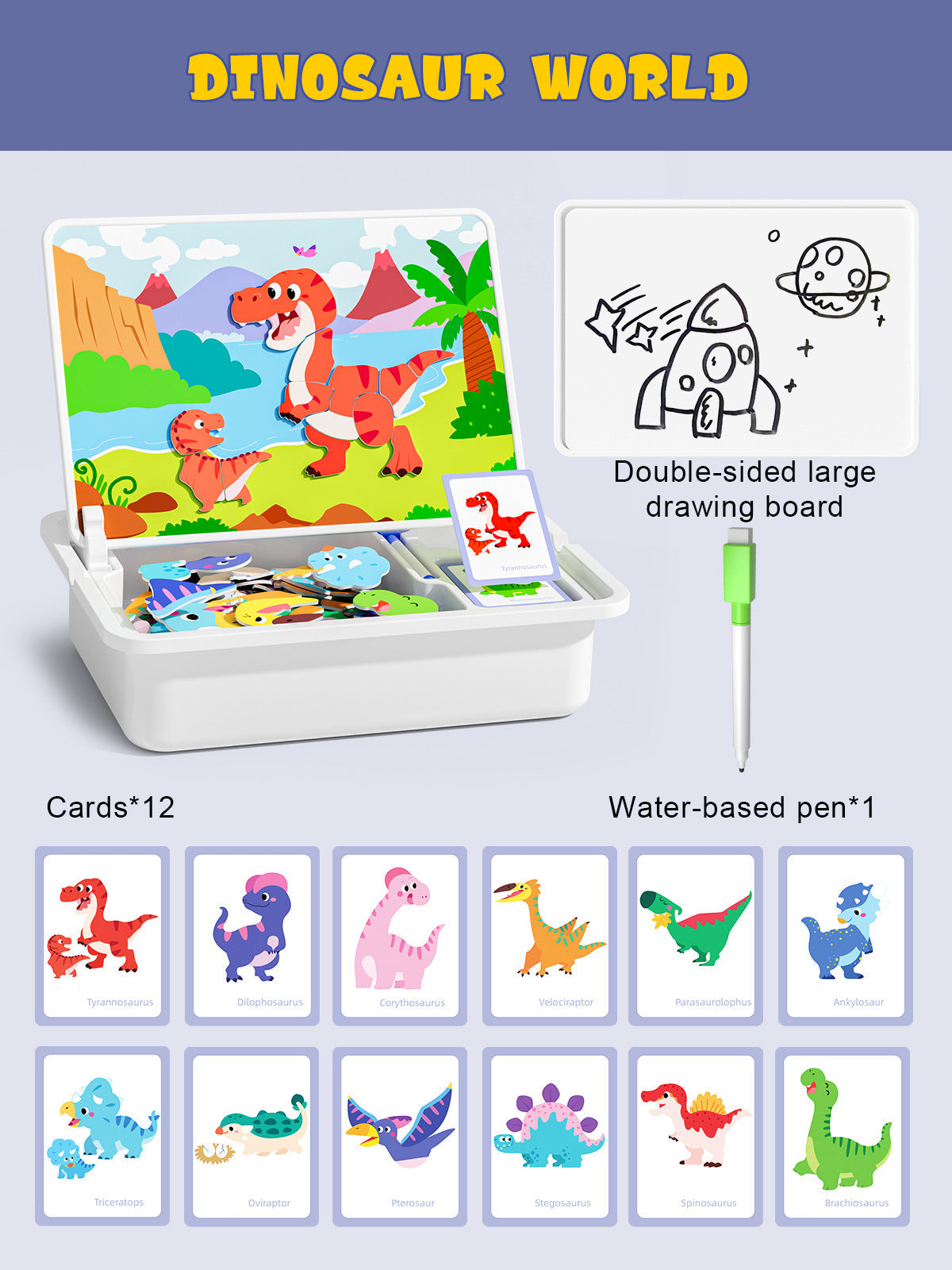 Magnetische Puzzles Gesicht Ankleiden Reise Spiel Doppel Seite Vorschule Pädagogisches Lernspielzeug für Kinder
