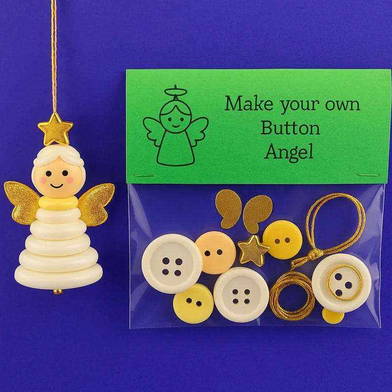 ☃️ DIY-knapp snögubbe ornament kit