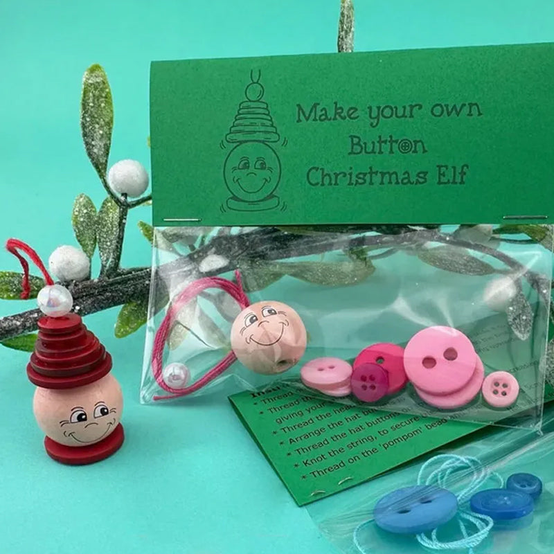 ☃️ DIY-knapp snögubbe ornament kit