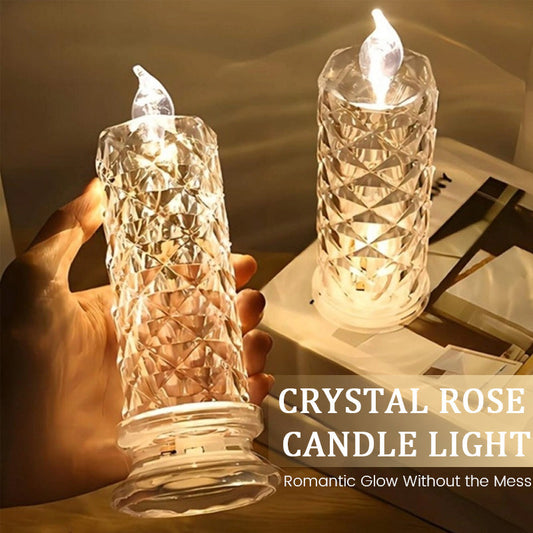 ✨ Crystal Rose Candle – Romantisches Leuchten ohne Chaos