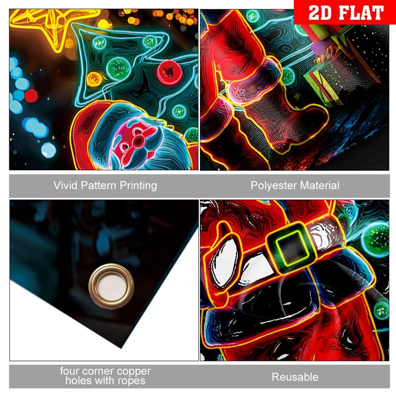 Fluoreszierender Weihnachts-Türaufhänger Party Banner🎄