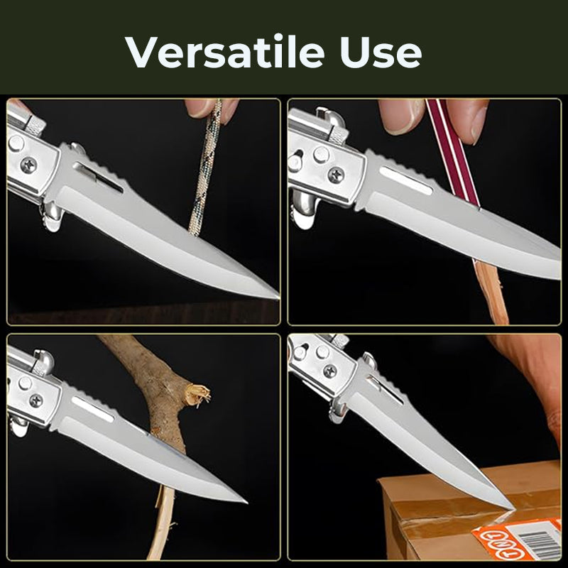 🔥 Taktisches Outdoor-Klappmesser mit eingebauter Taschenlampe