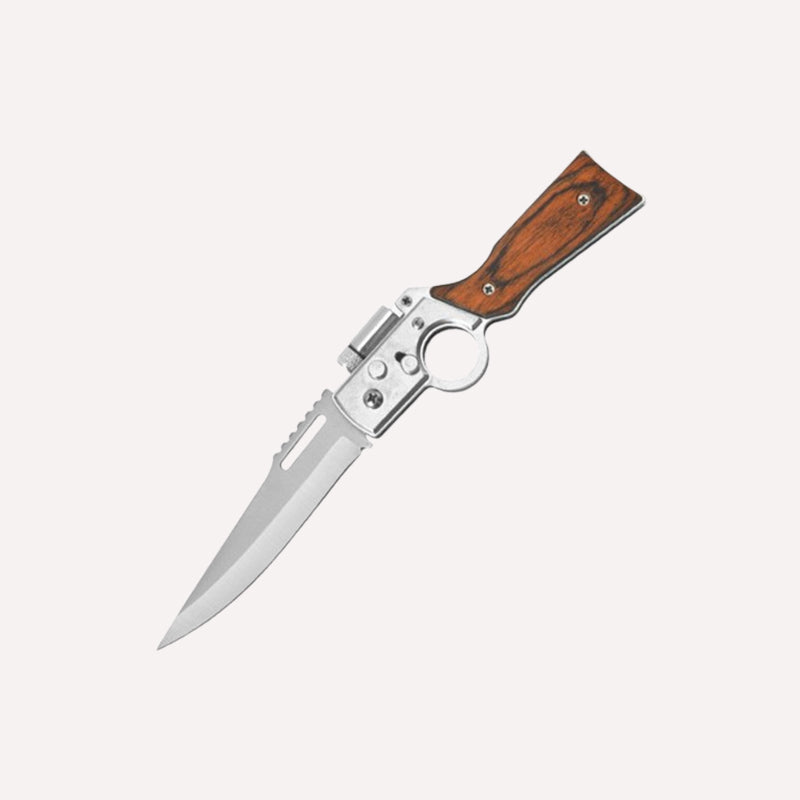 🔥 Taktisches Outdoor-Klappmesser mit eingebauter Taschenlampe