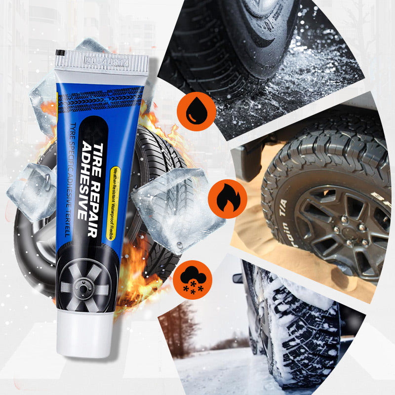 🎁 KAUFEN SIE 1, ERHALTEN SIE 1 GRATIS! 🔧🚗 Wetterfester, wasserfester, flexibler Reifenreparaturkleber