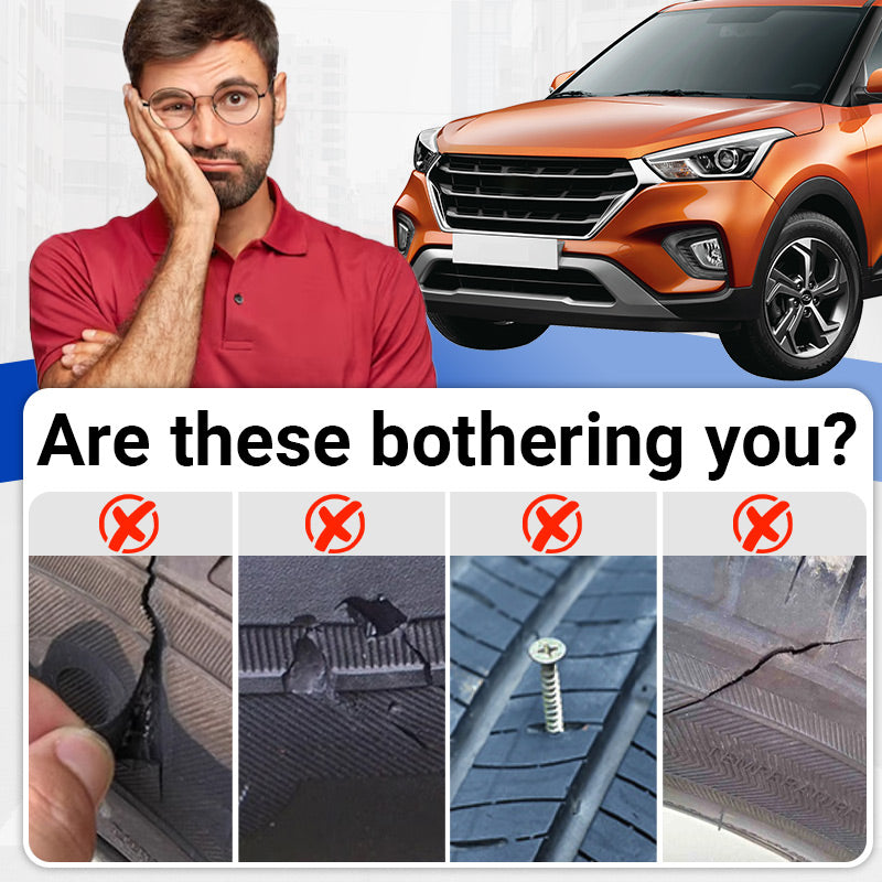 🎁 KAUFEN SIE 1, ERHALTEN SIE 1 GRATIS! 🔧🚗 Wetterfester, wasserfester, flexibler Reifenreparaturkleber