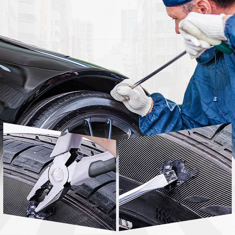 🎁 KAUFEN SIE 1, ERHALTEN SIE 1 GRATIS! 🔧🚗 Wetterfester, wasserfester, flexibler Reifenreparaturkleber